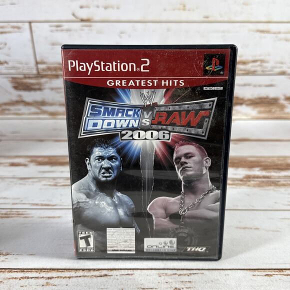 Other - WWE SmackDown vs. Raw 2006 (Sony PlayStation 2, 2005) No Manual - Tested